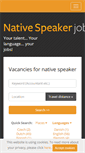 Mobile Screenshot of nativespeakerjobs.com