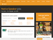 Tablet Screenshot of nativespeakerjobs.com